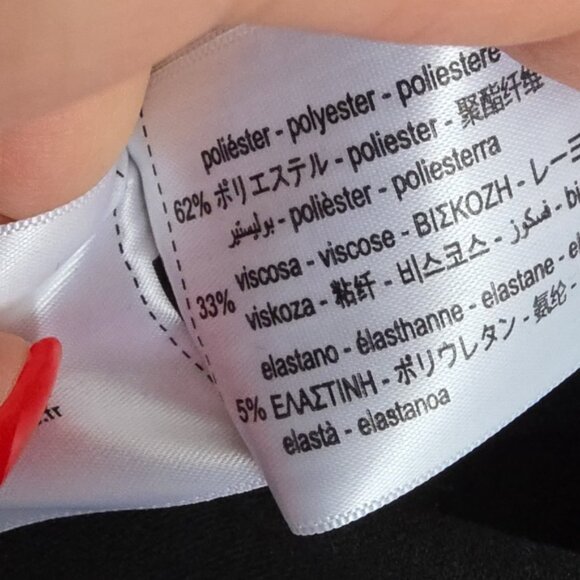 NEW ZARA | Viscose Blend Capris Pants Black Sz XL - Picture 9 of 9